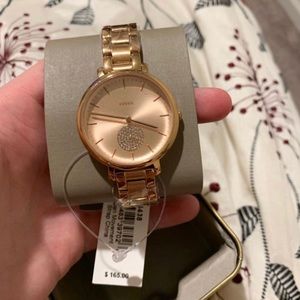Rose Gold Fossil Watch